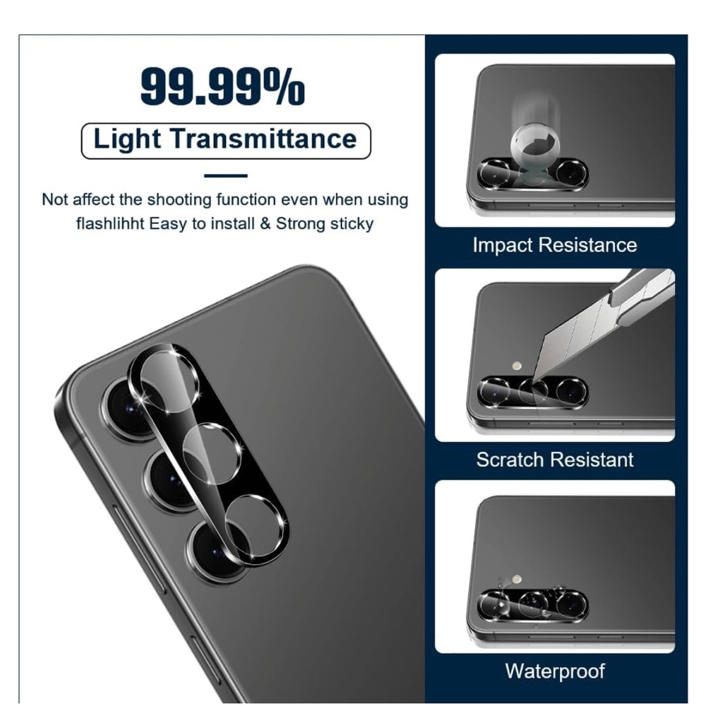 Amazon 3 + 2 Glass Screen Protector for Samsung S24 Plus - Picture 7 of 9